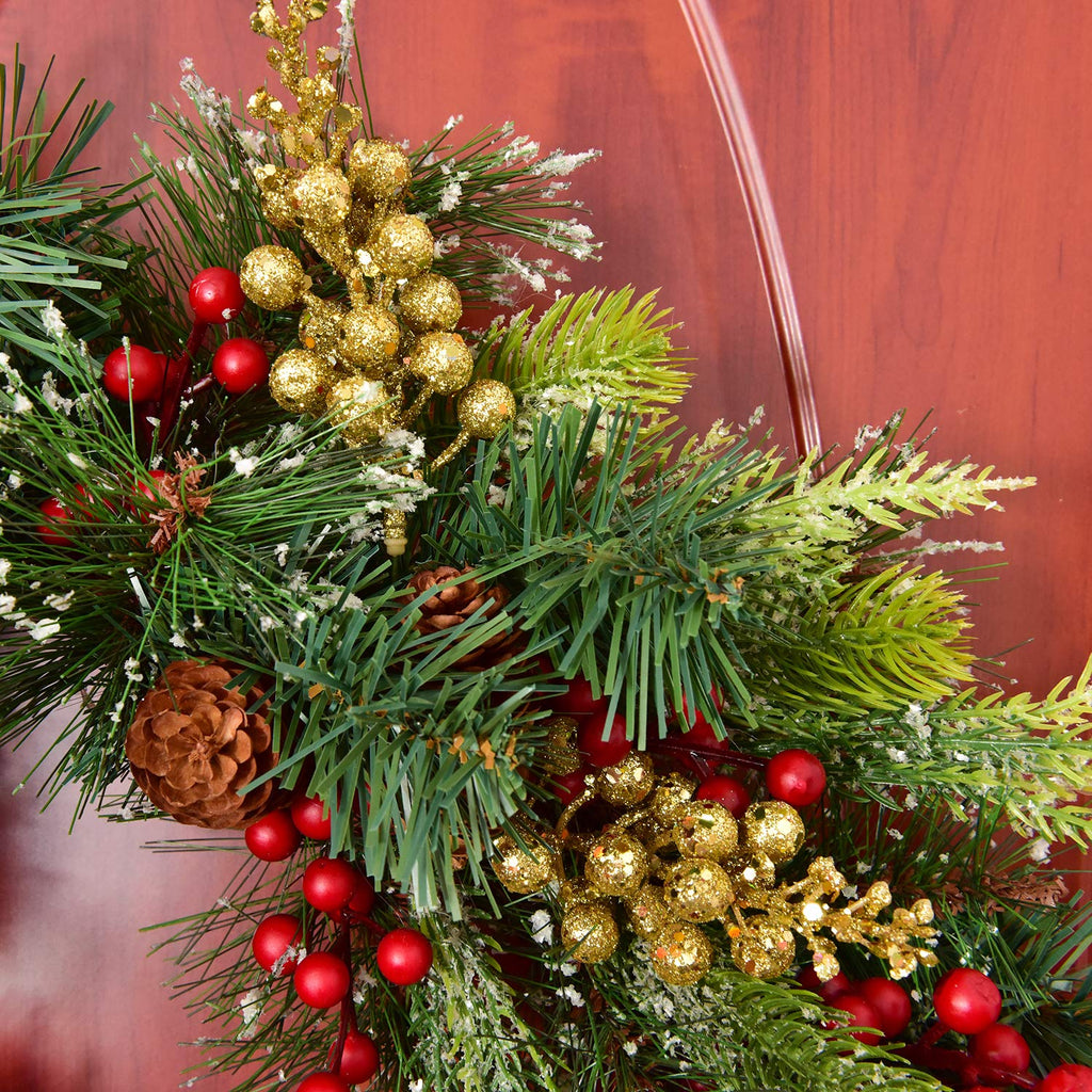 Dearhouse 14 Pack Christmas Glitter Berries Stems, 7.8Inch Artificial Christmas Picks For Christmas Tree Ornaments, Diy Xmas Wre