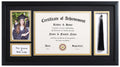 ELSKER&HOME 11x22 Diploma Frames with Tassel Holder for 8.5x11 Certificate Document Shadow Box, 4x6 Graduation Photo, Matte Blac