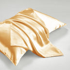 Hommxjf 5Pcs Gold Silky Satin Sheets Full Satin Sheets Set Silky Comforter Bedding Sheets With 1 Satin Flat Sheet,1Deep Pocket F