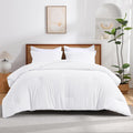 Andency White Twin Size Comforter Set, 2 Pieces Boho Solid Modern Bedding Comforters & Sets, All Season Soft Lightweight Fluffy Bed Set For Kids, Girls (66X90Inch Comforter & 1 Pillowcase)