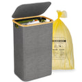 efluky Recycling Bin Holder 100L, 26 Gallon Trash Can with Lid, Garbage Bag Holder for Yellow Bags, Easy Removal, (Inner Bag Not