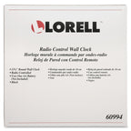 Lorell Wall Clock With Arabic Numerals, 13-1/4-Inch, White Dial/Black Frame