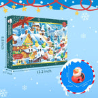 Hbydo Christmas Rubber Duck Advent Calendar 2024,Christmas Countdown Blind Box With 24 Bath Duck Toys,Christmas Decoration Party