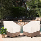 Okcool Outdoor Swivel Chair Cover 2 Pack,Outdoor Furniture Patio Chair Covers Waterproof Clearance,(33'' W X 35'' D X 38.5'' H)