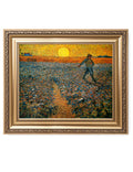 DECORARTS - The Sower, Vincent Van Gogh Art Reproduction. Giclee Prints Match with Golden Framed for Wall Decor. Picture Size: 2