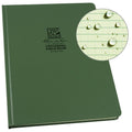 Rite In The Rain Weatherproof Hard Cover Notebook, 8 3/4' X 11 1/4', Green Cover, Universal Pattern (No. 970F-Mx)