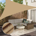 Neween Shade Sail, 6'7''x 6'7''x 6'7'' Sun Shade Sail Triangle Waterproof for Patio Yard Deck Pergola Outdoor Sun Sail Shade 98%