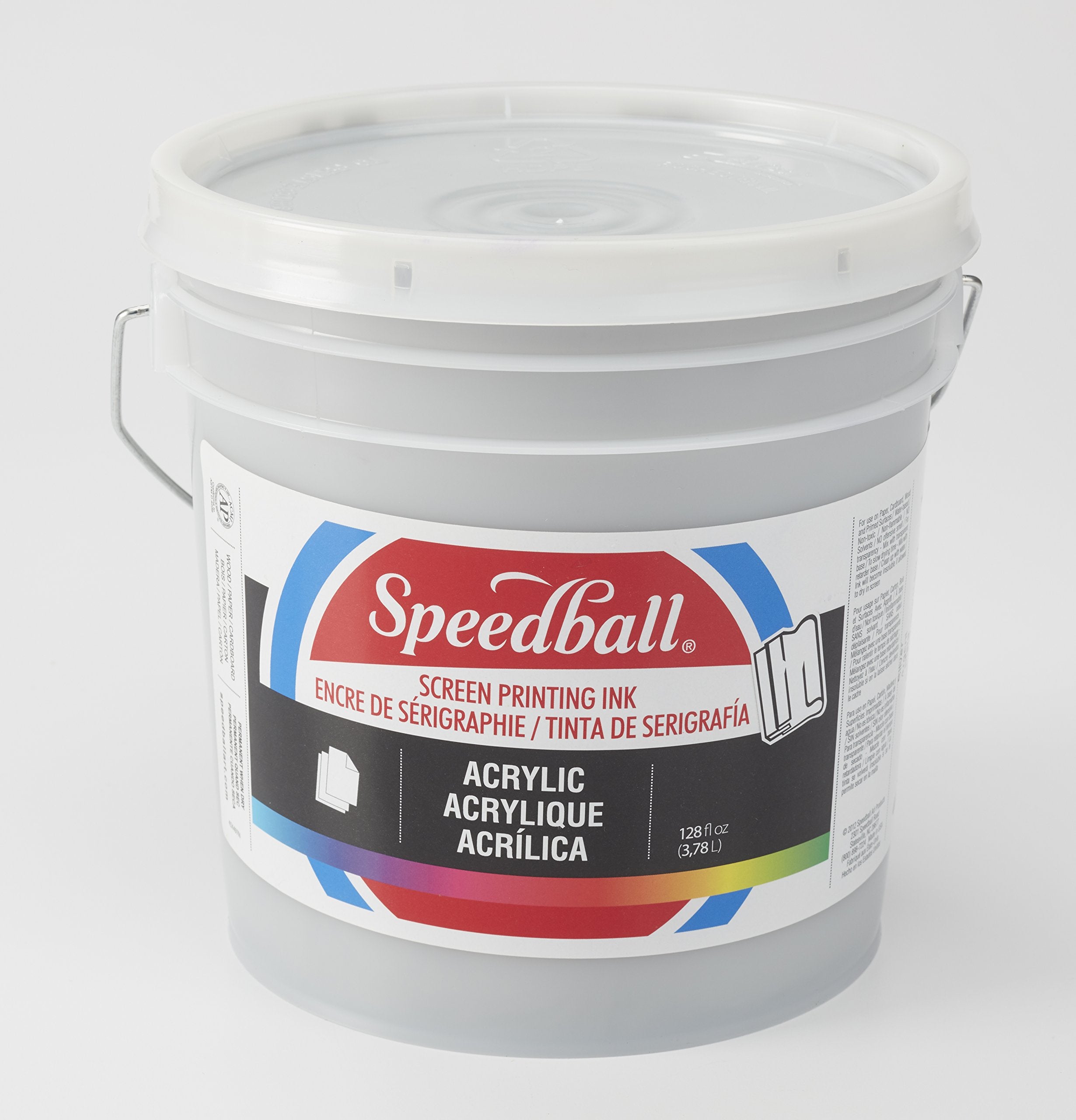 Speedball Acrylic Screen Printing Ink, 128-Ounce, Silver