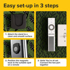 Magnetic Remote Control Holder - 5 Pcs Black Set For Tv, Fan, And Air Conditioner Remotes - Wall Mount With Self-Adhesive Back F