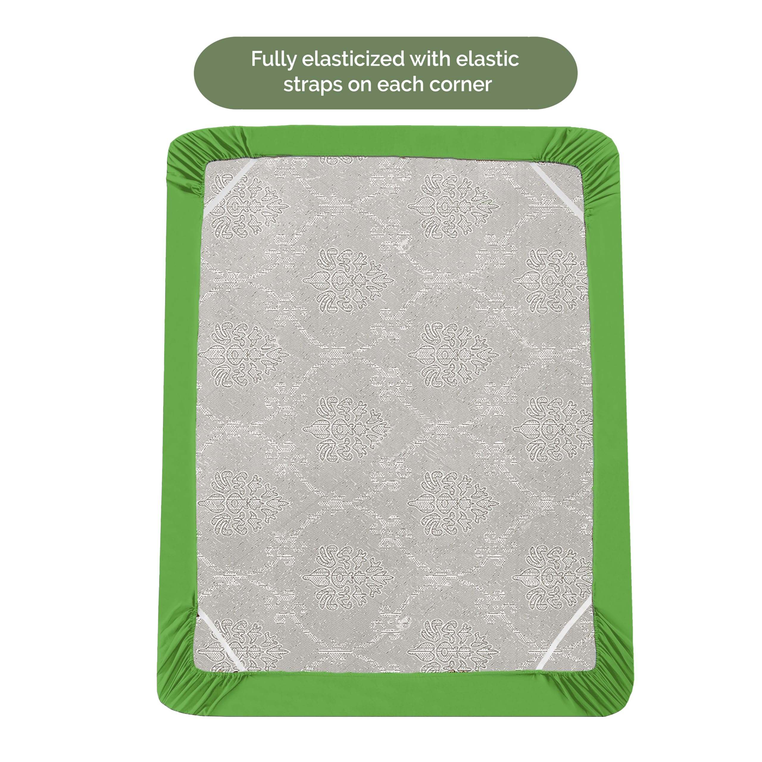 Elegant Comfort 1500 Premium Hotel Quality 18-21 Inches Deep - Extra Deep Pocket Single Fitted Sheet For High Mattress, Luxury And Softest, Smart Pocket - Wrinkle Free, Full, Emerald Green