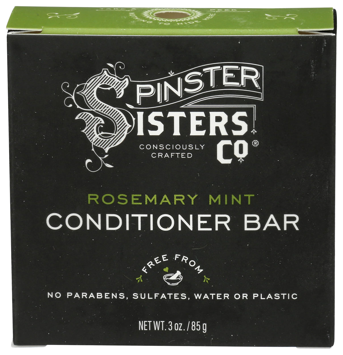 SPINSTER SISTERS CO Rosemary Mint Conditioner Bar, 3 OZ