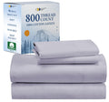 California Design Den Cal King Cotton Sheets - Luxury 800 Thread Count, 100% Cotton Sateen Bedding - Deep Pocket California King Sheet Set, Cooling & Softer Than Egyptian Cotton Sheets (Lavender)
