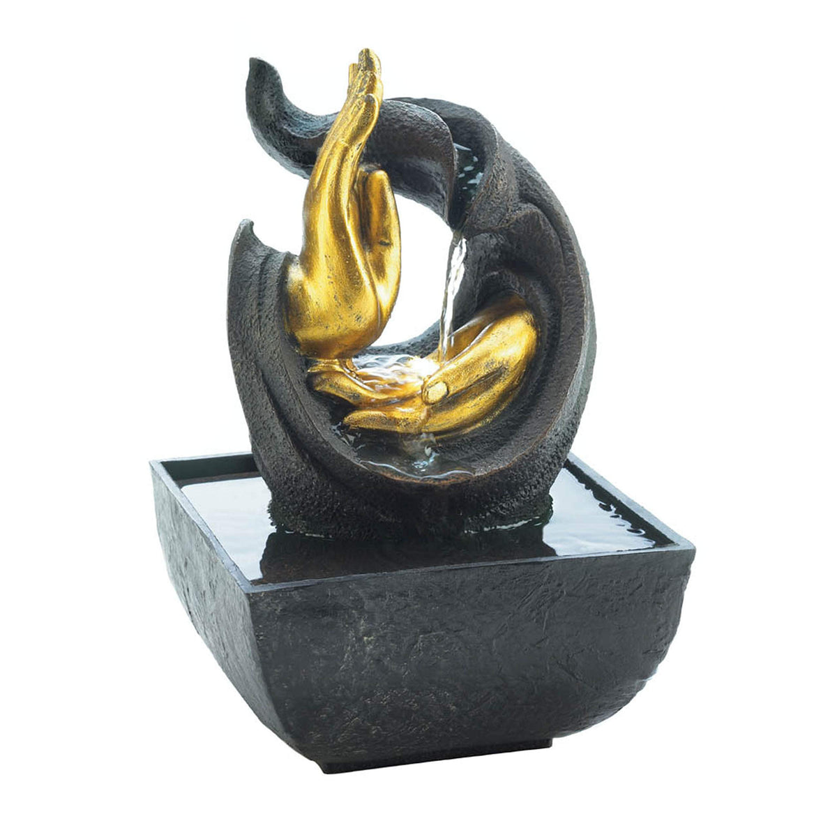 Golden Hands Accent Tabletop Fountain 5.25X5.25X8