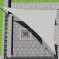 Patio Paradise 19' X 22' X 29.1' Light Gray Sun Shade Sail Right Triangle Shade Canopy Heavy Duty Pergolas Cover Cloth, Sunlight