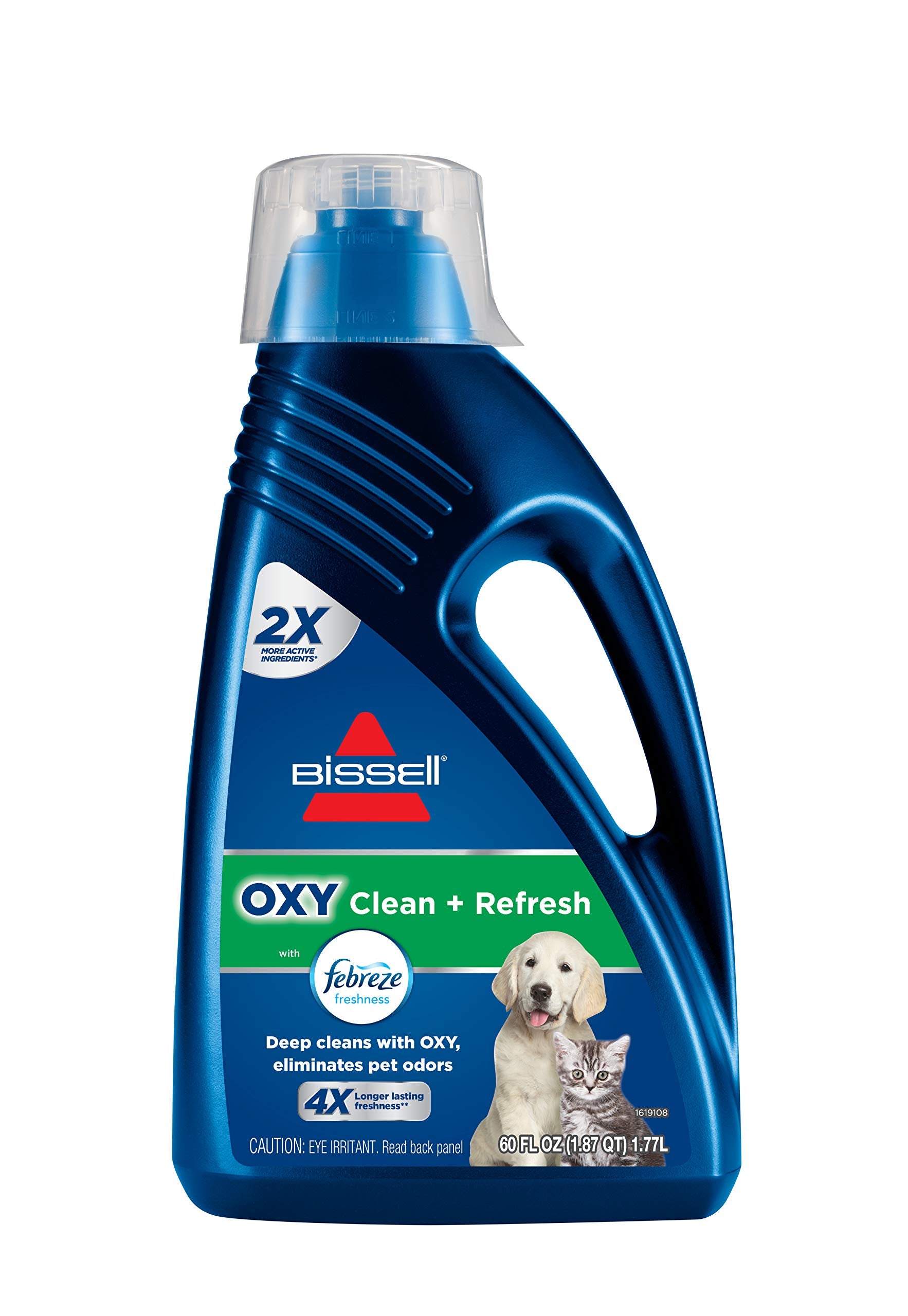 Bissell OXY Clean + Refresh with Febreze Carpet Cleaning Solution, for use in Leading Upright Carpet Cleaners, 60oz, Deep Cleans