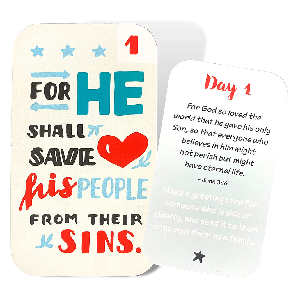 Religious Advent Calendar 2024 Activity Card Set, 25 Daily Bible Verses And Activities, Countdown To Christmas Sunday School Les