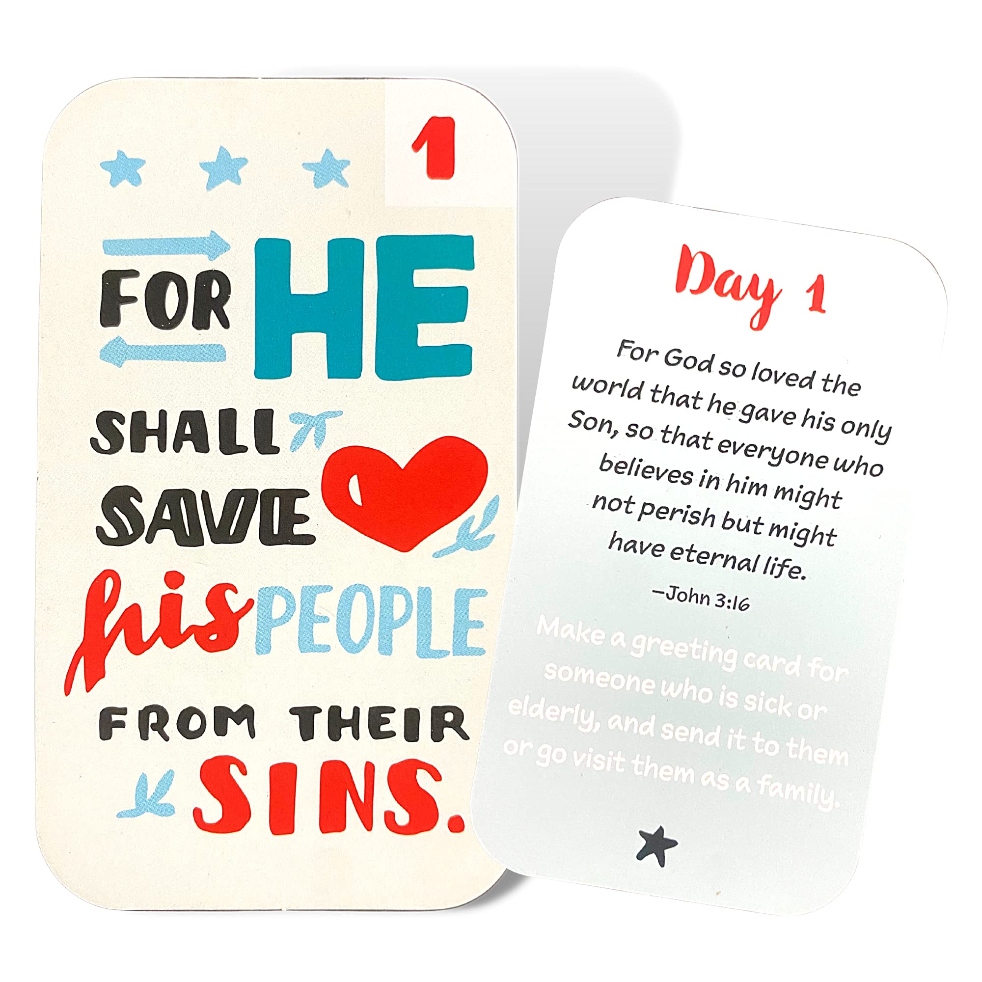 Religious Advent Calendar 2024 Activity Card Set, 25 Daily Bible Verses And Activities, Countdown To Christmas Sunday School Les