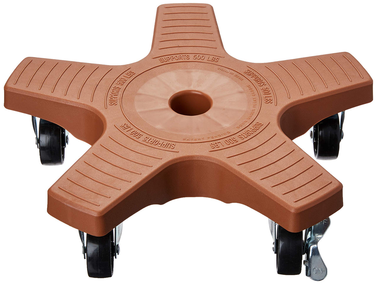Bosmere S14430 Down Under Plant Caddie, Heavy Duty Plant Stand With Wheels, 500Lb Capacity, 14-Inch,Terra Cotta