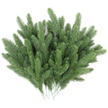 Hananona 100 Pcs Artificial Pine Branches Green Plants Pine Needles DIY Accessories for Garland Wreath Christmas and Home Garden