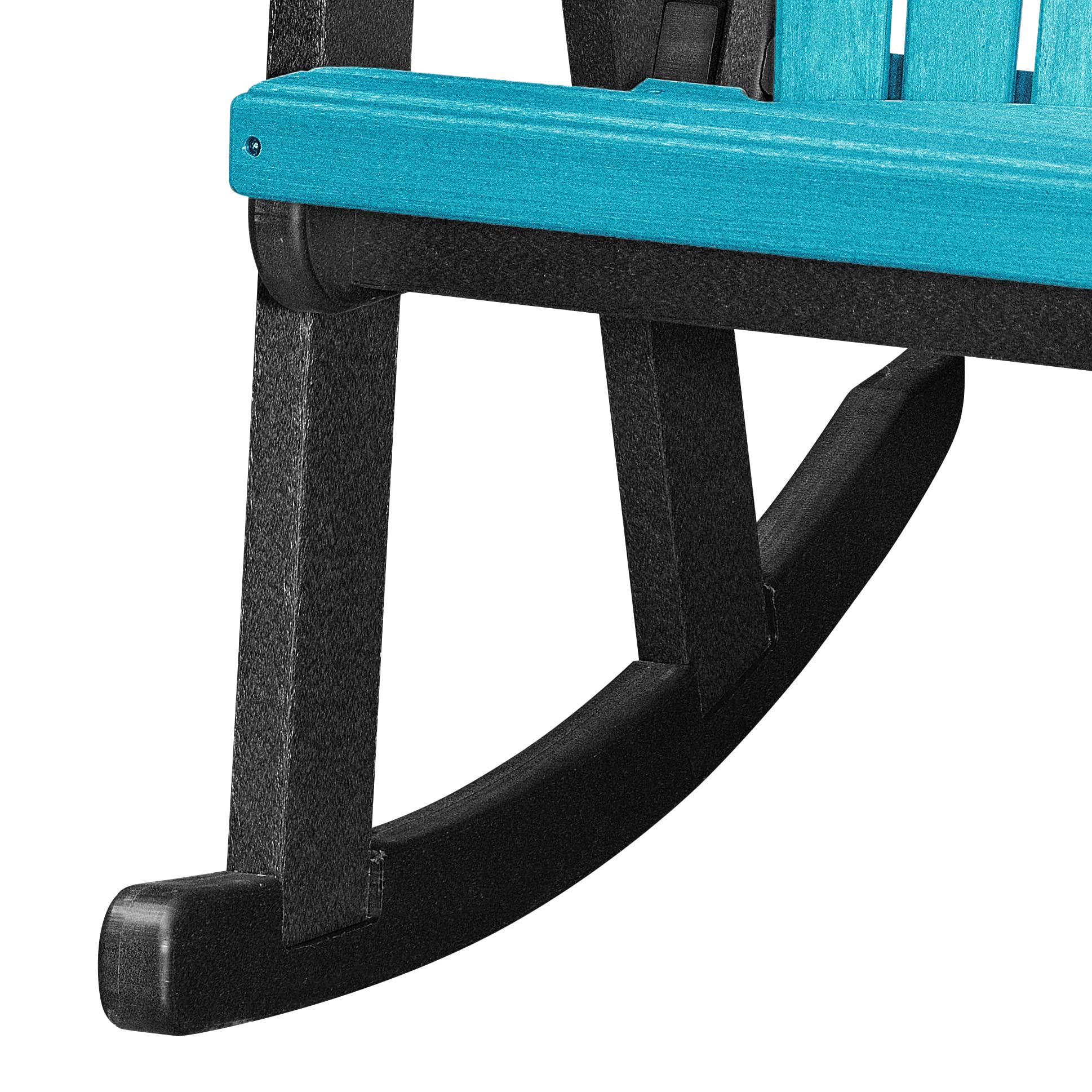 American Furniture Classics Rocking Chair, Aruba Blue and Black