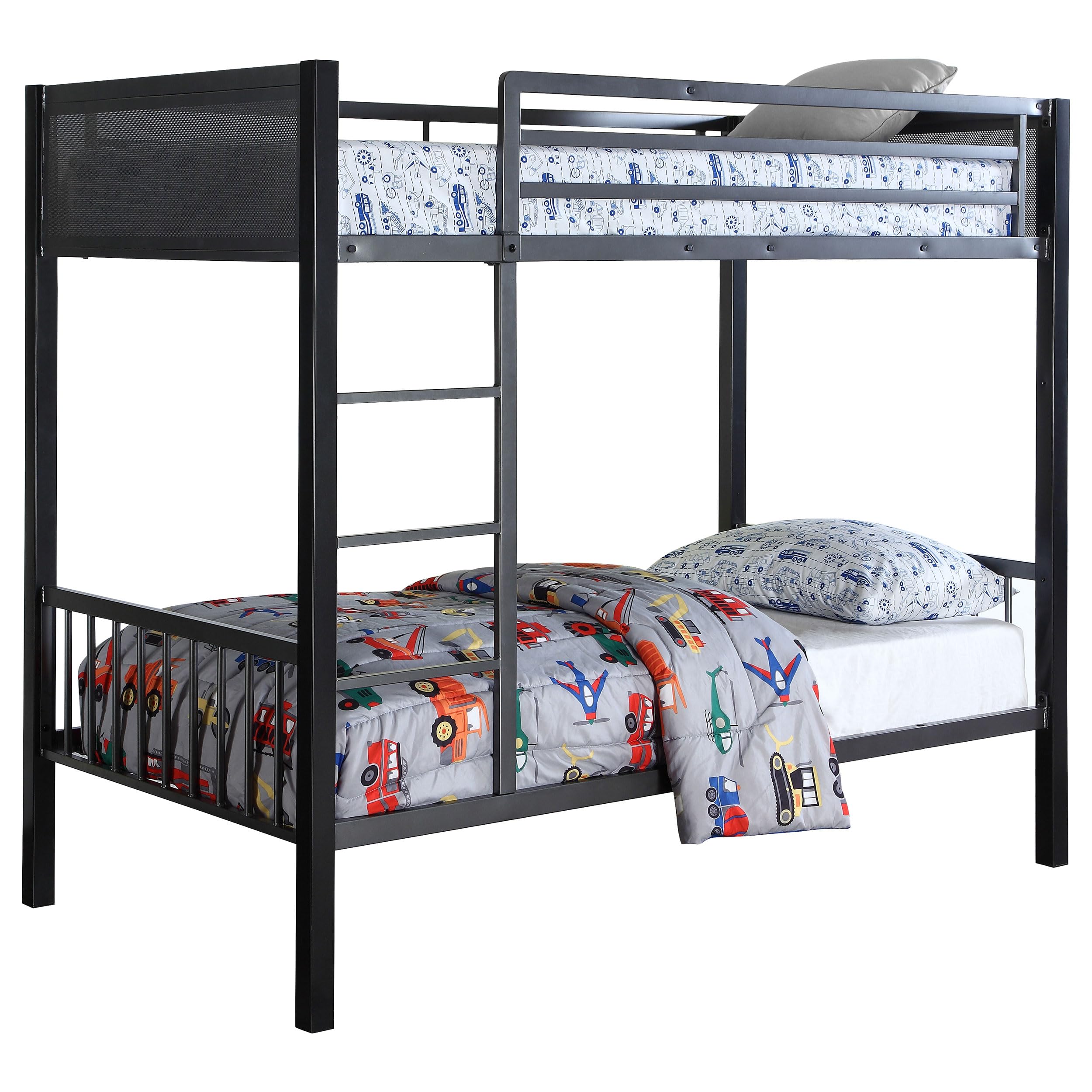 Coaster Meyers Twin/Twin/Twin Triple Bunk Bed, Black