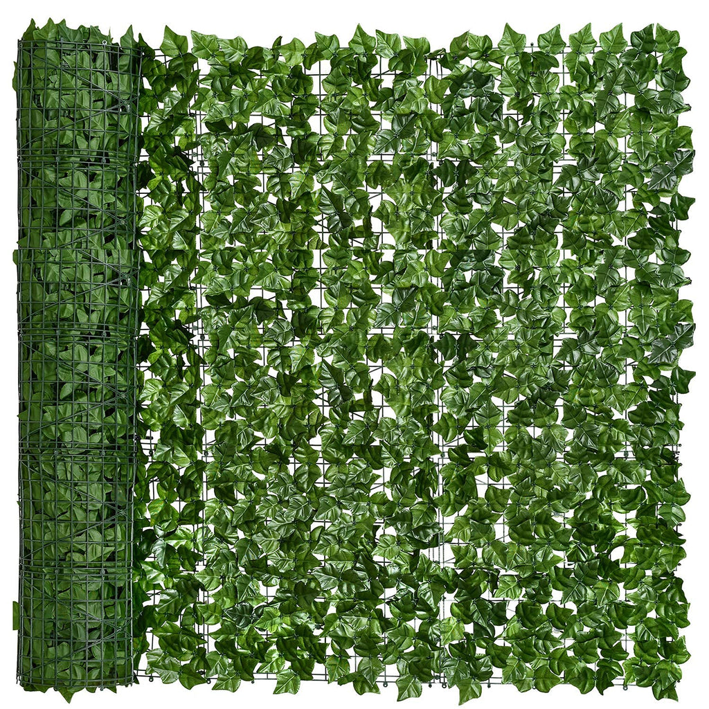 Dearhouse Artificial Ivy Privacy Fence. 98.4X69In Artificial Hedges Fence And Faux Ivy Vine Leaf Decoration For Outdoor Indoor G