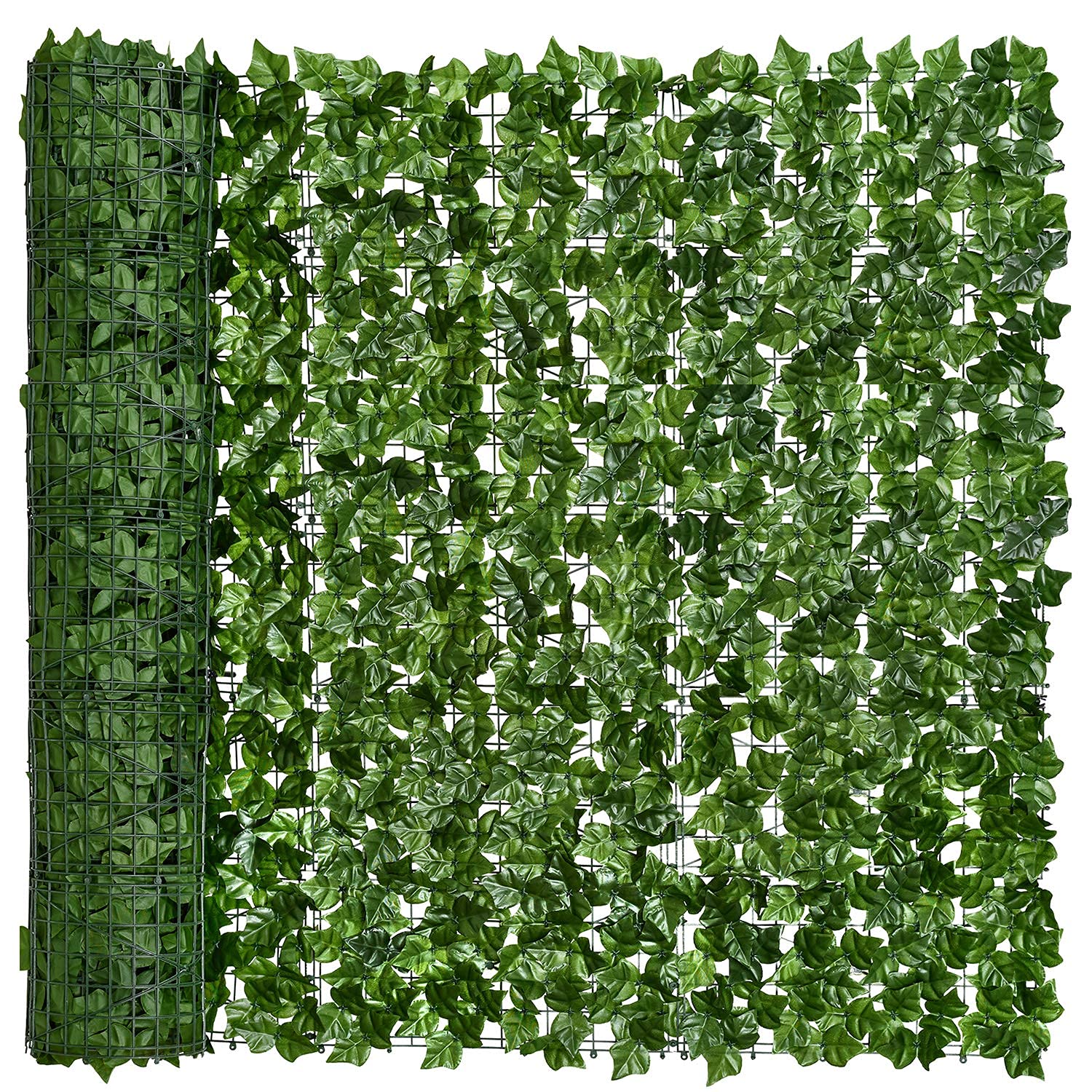 Dearhouse Artificial Ivy Privacy Fence. 98.4X69In Artificial Hedges Fence And Faux Ivy Vine Leaf Decoration For Outdoor Indoor G