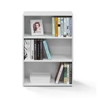 Furinno Wright 3-Shelf Bookcase, Soft White