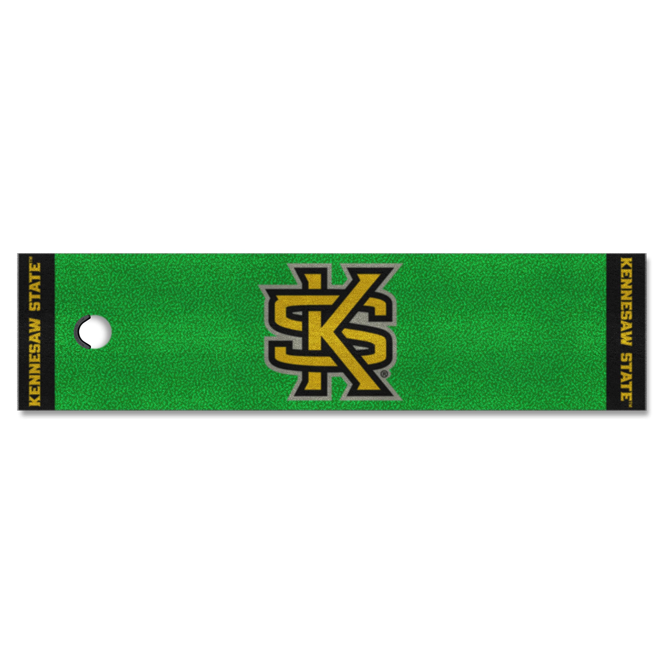 FANMATS 18659 Kennesaw State Owls Putting Green Mat - 1.5ft. x 6ft.