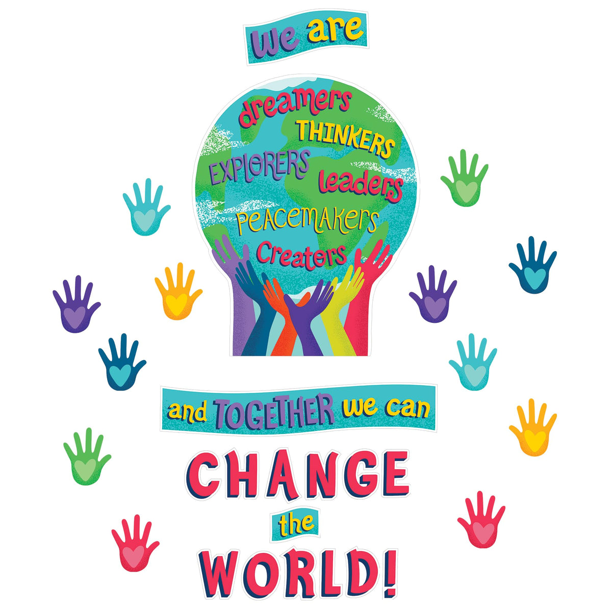 Carson Dellosa Education One World Bulletin Board Set, K - Grade 5