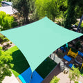 Artpuch 8'X10' Sun Shade Sail Curved Commercial Outdoor Shade Cover Sand Rectangle Heavy Duty Permeable 185Gsm Backyard Shade Cl