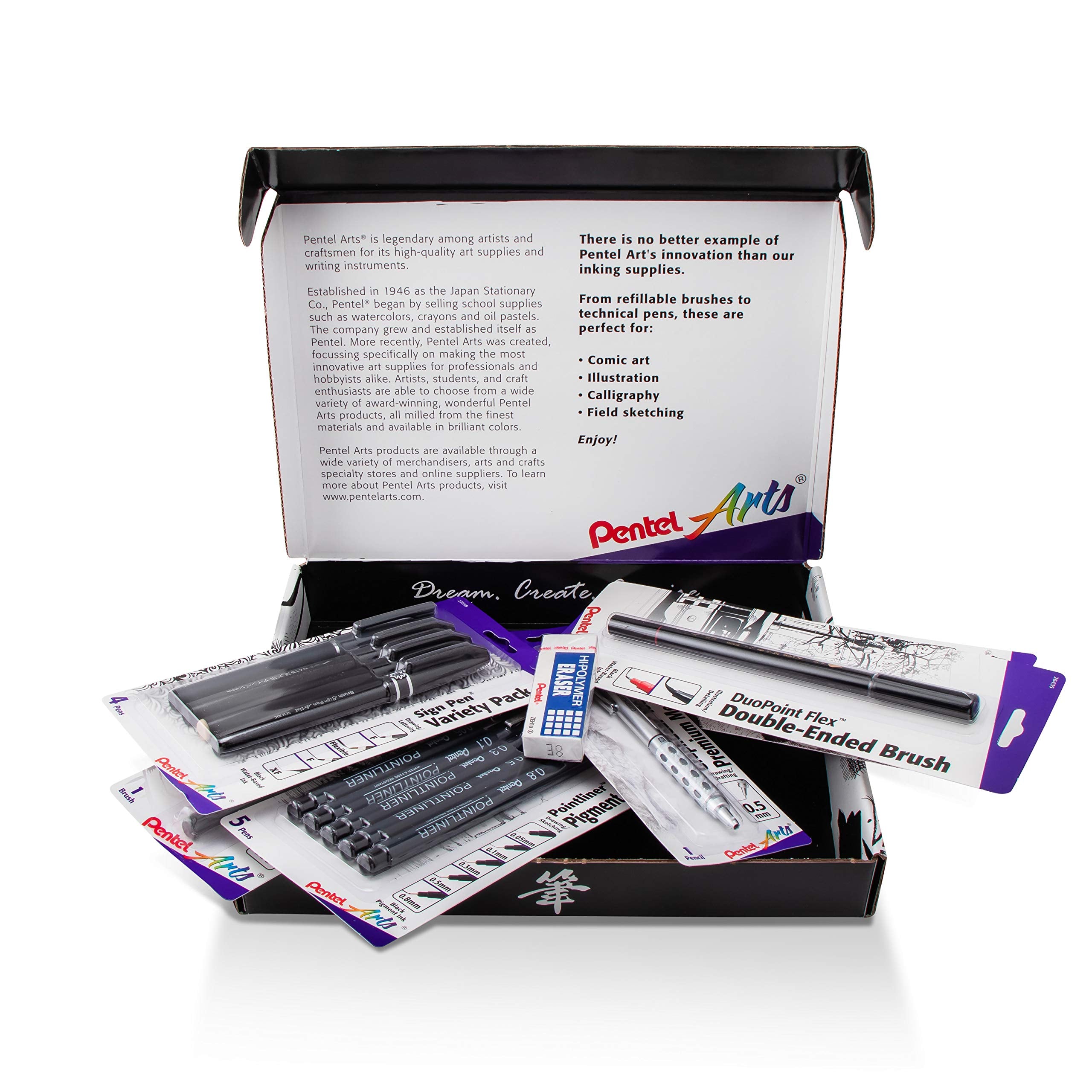 Pentel Arts Inking Box Starter Kit (Inkboxamz)