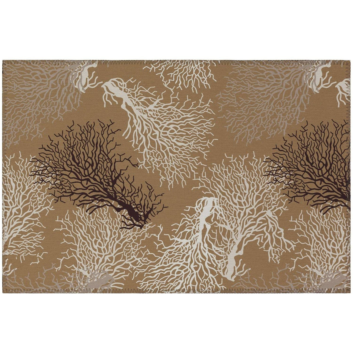 Seabreeze Sz3 Taupe Coastal Rug Rectangle 5' X 7 ' 6&quot;