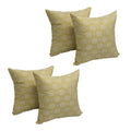 Blazing Needles Square Jacquard Throw Pillow, 17", Queen Mary 4 Count
