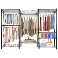 Whitmor Portable Wardrobe Closet Heavy Duty Clothes Rack System, Freestanding Closet Organizers and Storage Rack for Hanging Clo