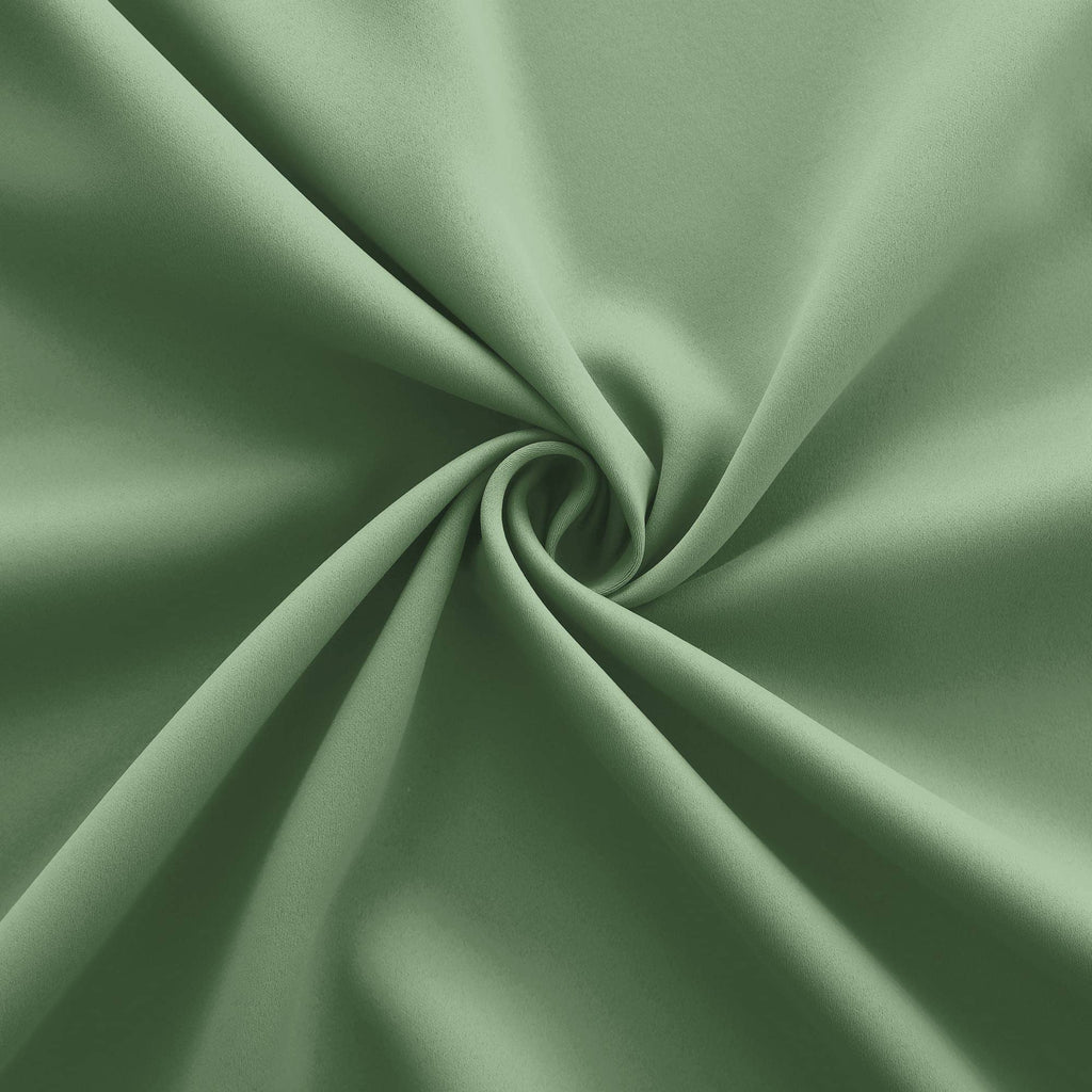 Koufall 48 Inch Curtains Long Short Length,Blackout Window Curtains For Kitchen Bedroom,Sage Green