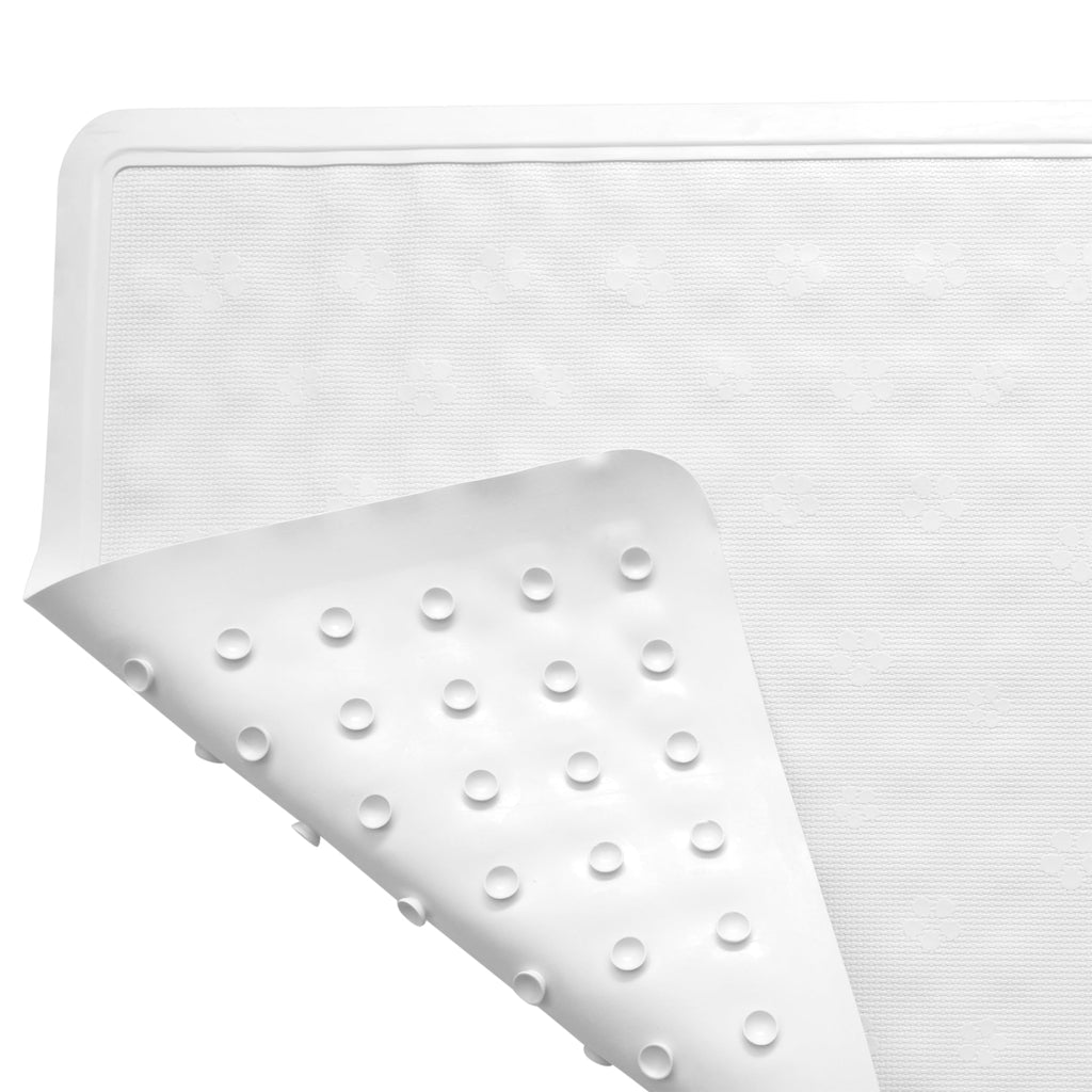 Bath Bliss Anti-Slip Jumbo Bath Mat 18 x 36 White