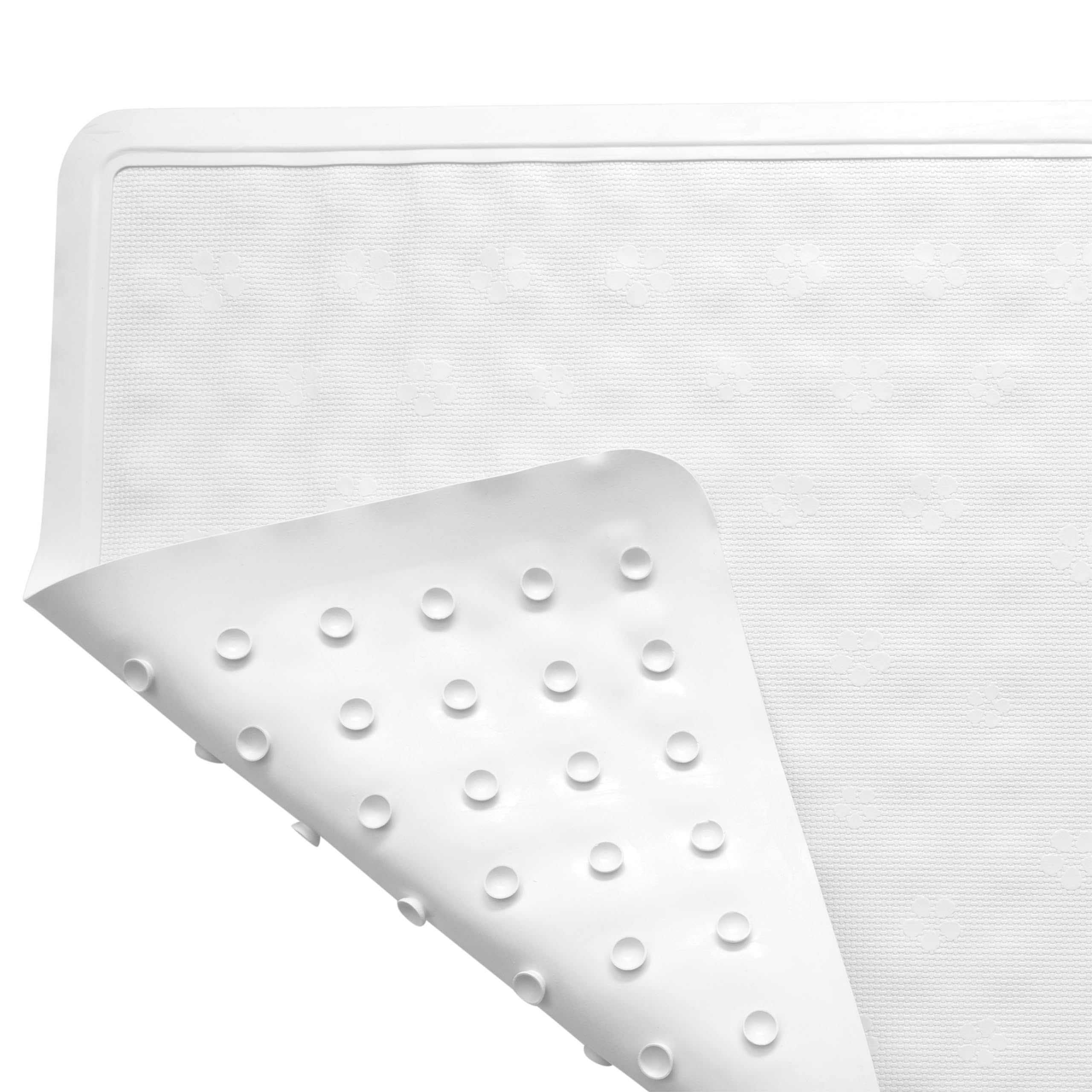Bath Bliss Anti-Slip Jumbo Bath Mat 18 x 36 White