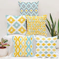 Stitchnest Poly Cotton 180 Tc Cushion Cover, 12 X 12 Inch, Multicolour, 5 Pieces