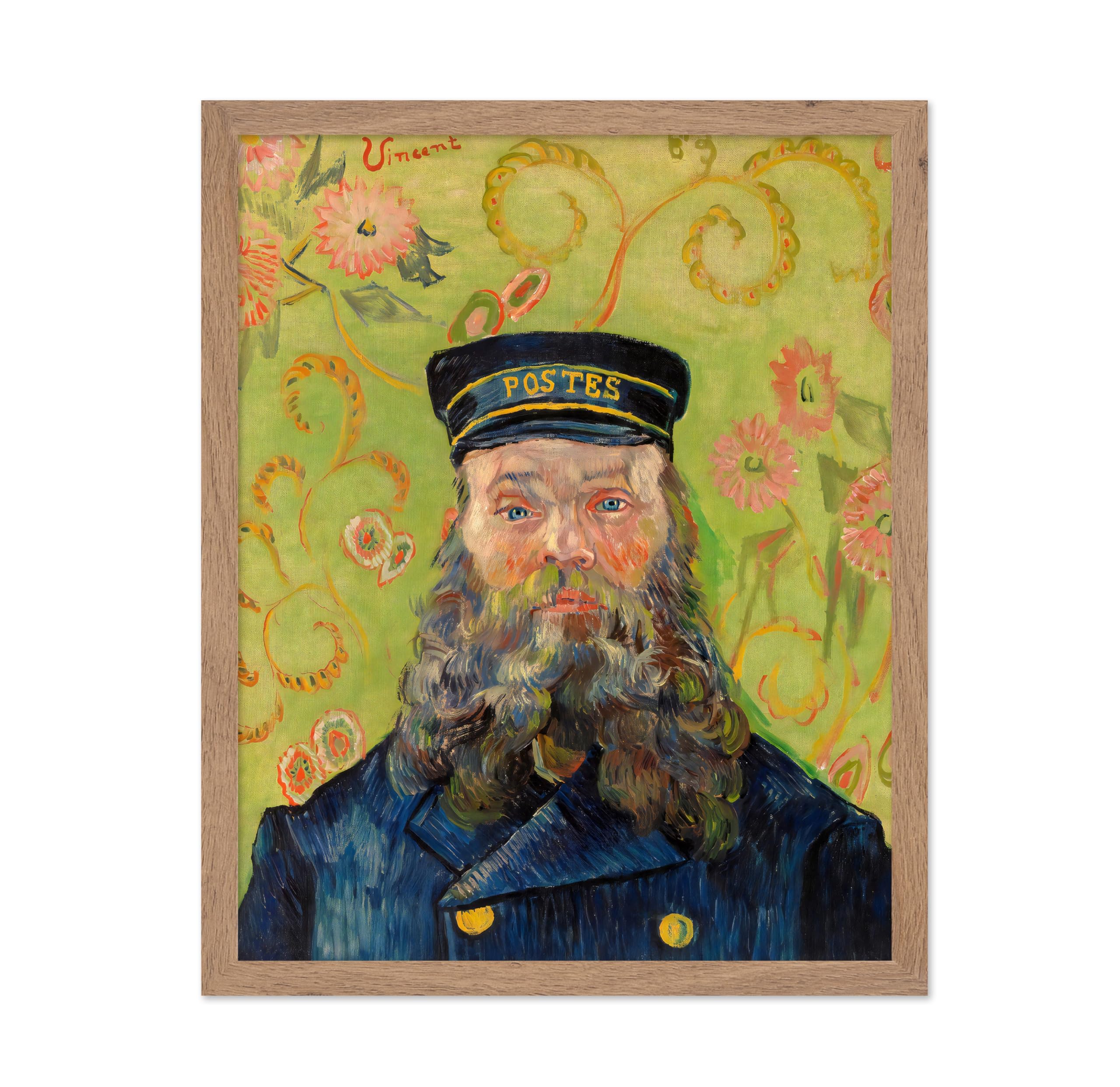Poster Master Vintage Van Gogh Poster - Retro Impressionism Print - Gift for Artist, Painter - The Postman Joseph Roulin, Portra