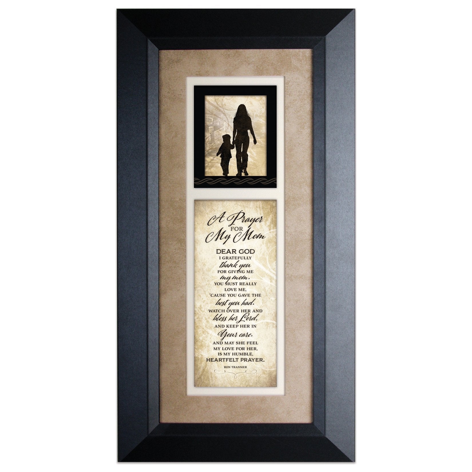 Dexsa Prayer for My Mom Wood Frame Wall Plaque for Mothers Day, Birthday Gift for Mom, Made in USA, Bonus Mom Gift, Mother-in-La