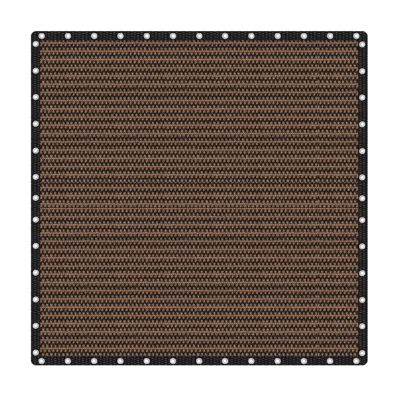 Vicllax 90% Shade Fabric Sun Shade Cloth Privacy Screen With Reinforced Grommets For Outdoor Patio Garden Pergola Cover Canopy 24X24 Ft, Mocha