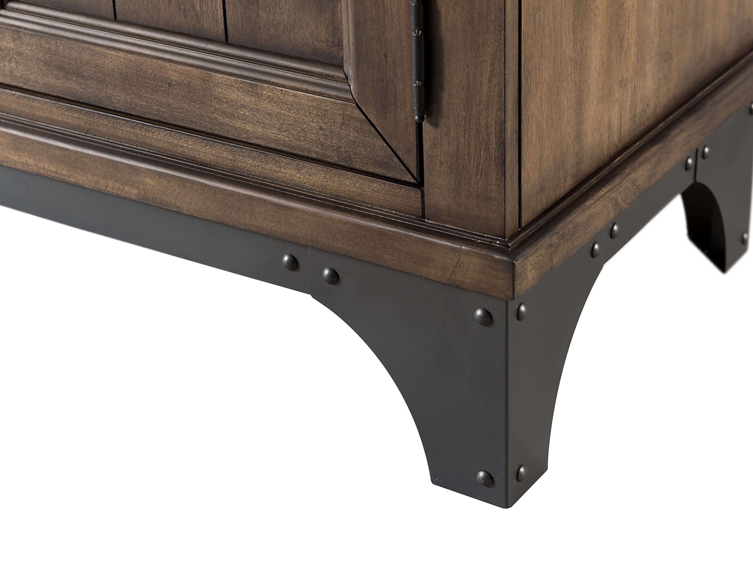 Intercon Whiskey River Coffee Table WY-TA-5028-GPG-C, Select Hardwood and Birch Veneer, Gun Powder Gray, 50" Wide