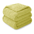 Exclusivo Mezcla Light Green Fleece Blanket For Couch, Soft And Cozy King Blankets For Women, Suitable For All Seasons, 90X104 I