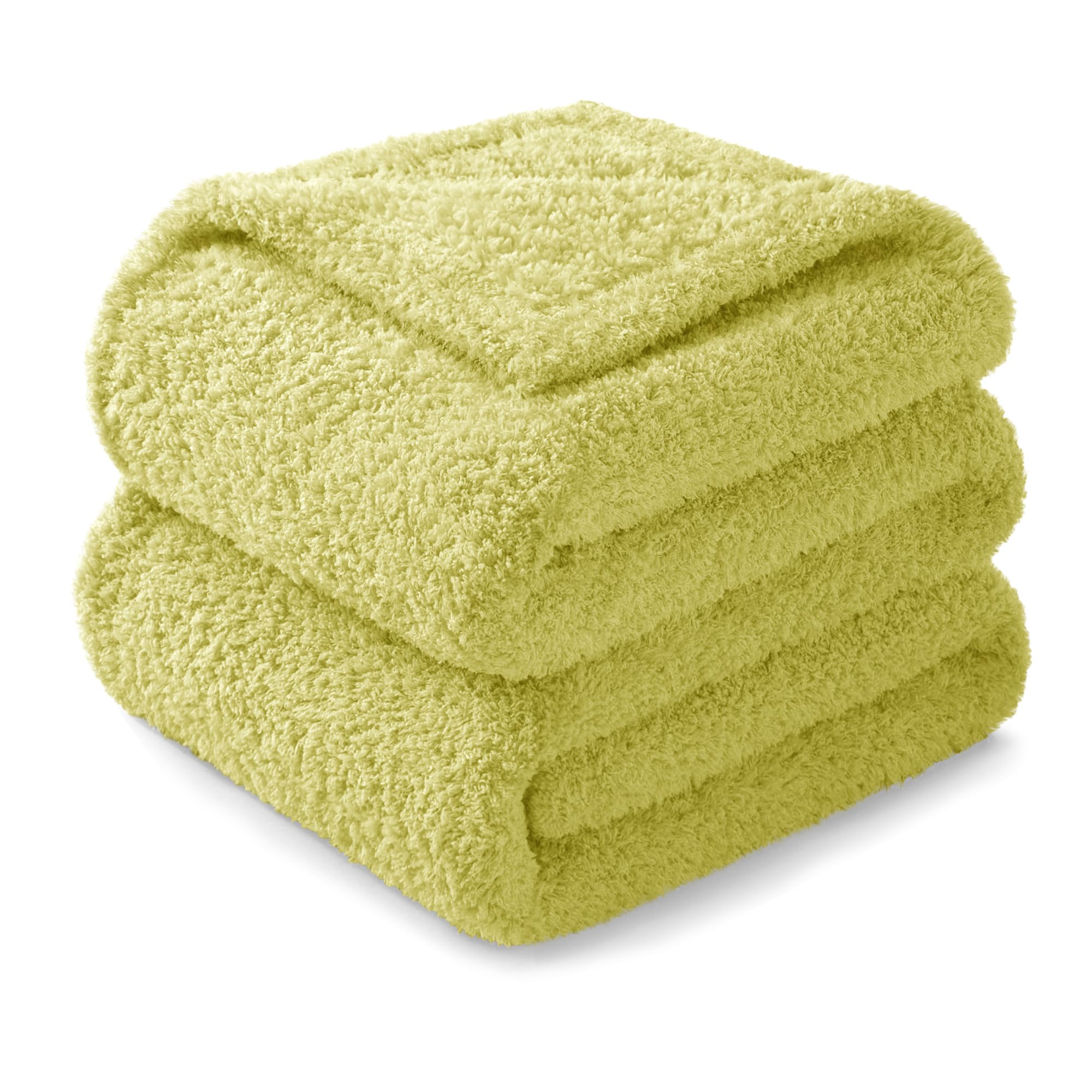 Exclusivo Mezcla Light Green Fleece Blanket For Couch, Soft And Cozy King Blankets For Women, Suitable For All Seasons, 90X104 I