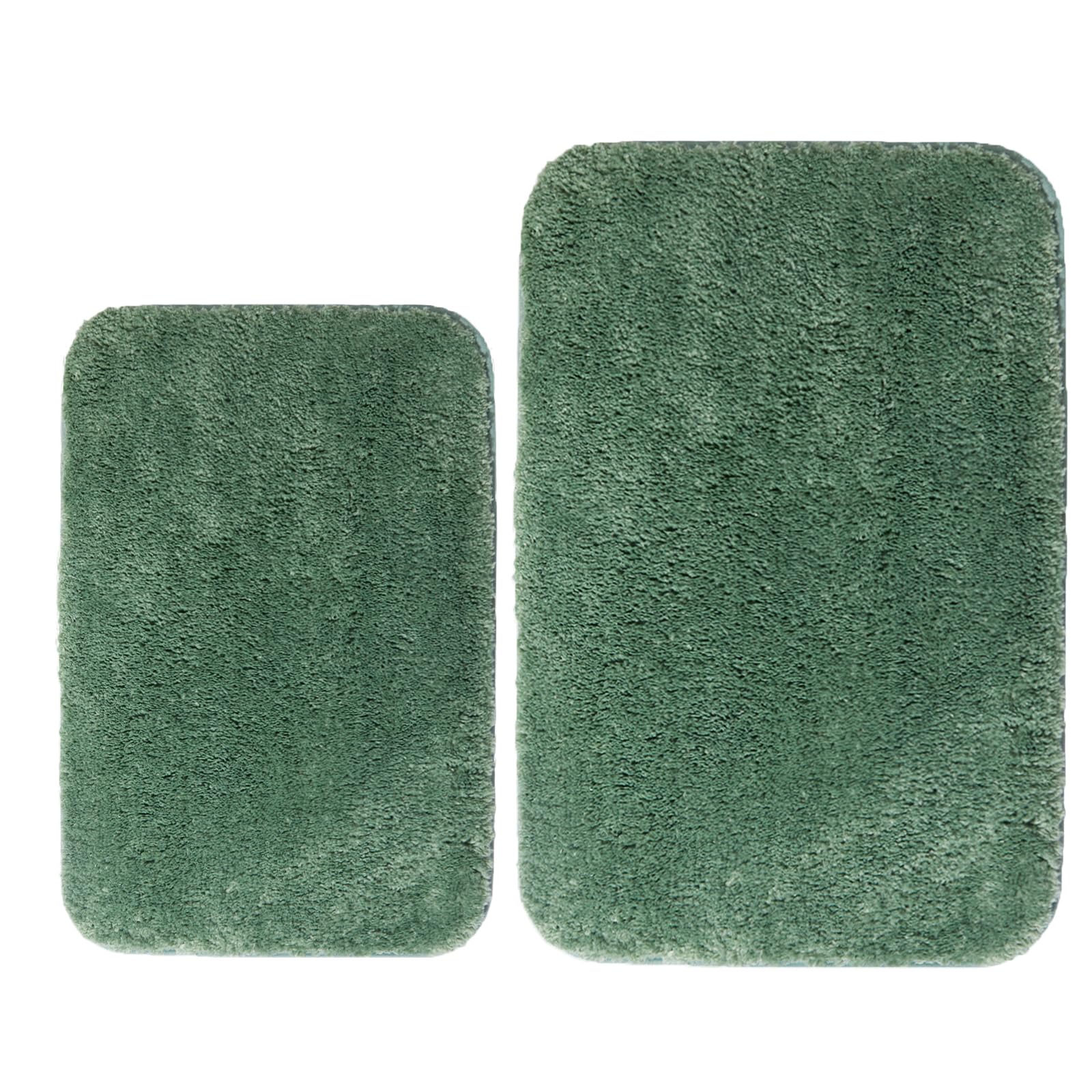 Microfiber Bathroom Rugs and Mats Sets 2 Piece,Non-Slip Bath Rugs, Machine Washable Absorbent Bath Mats for Bathroom Floor, Show