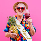 Officially Retired Celebration Sash - Elegant Retirement Sash For Women And Men With Oversized Safety Pin. Perfect For Retiremen