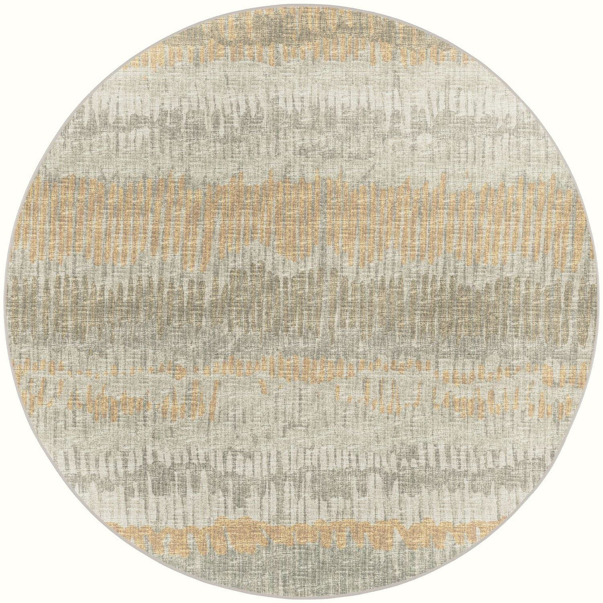 Winslow Wl4 Beige Transitional Rug Round 6' X 6'