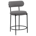 Coaster Home Furnishings Viola Boucle Upholstered Counter Chair Grey (Set of 2)