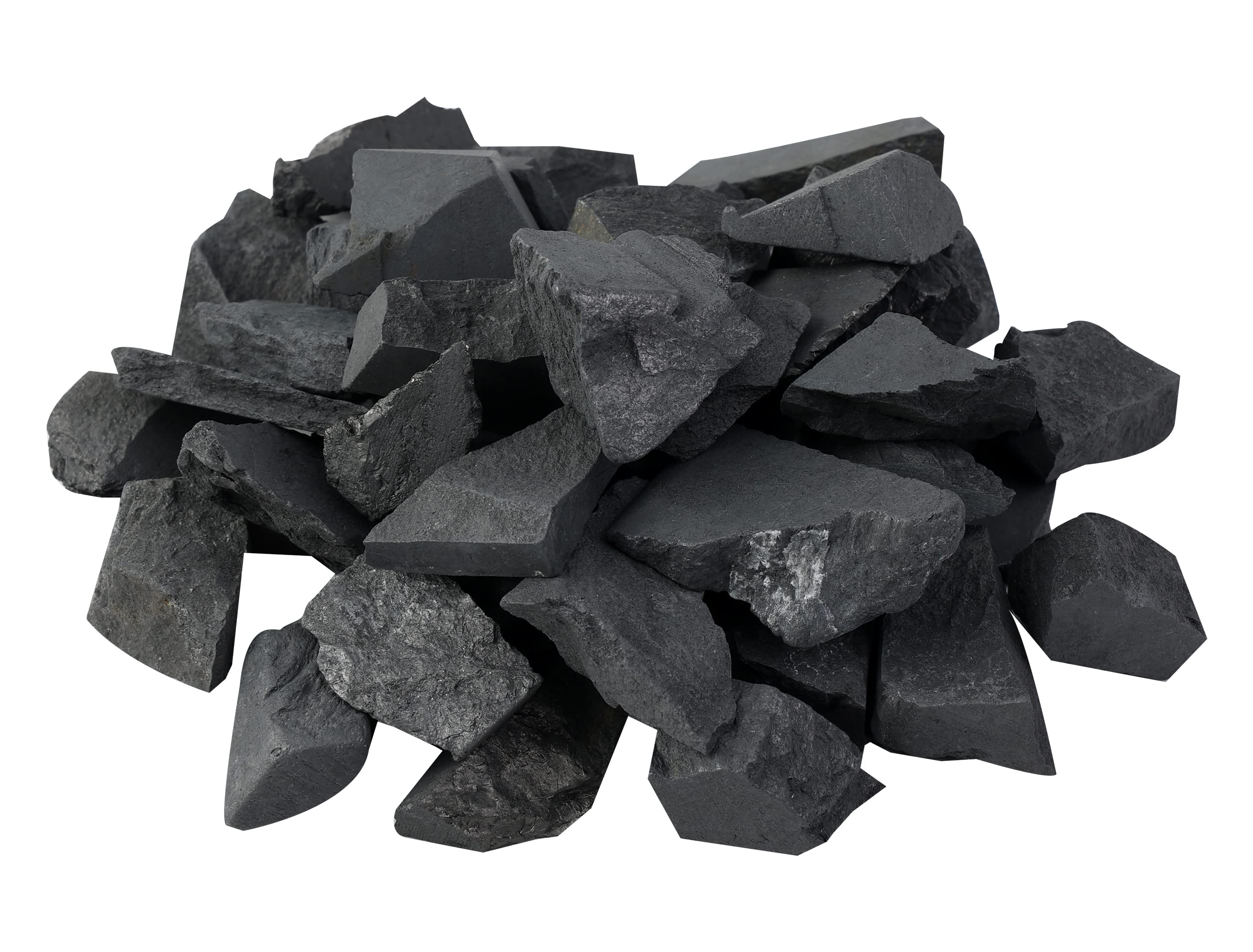 Gushijieju Raw Shungite Stones and Crystals, Karelia Shungite Minerals for Water, 20-40mm 1/2 Ib
